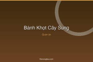 Bánh Khọt Cây Sung