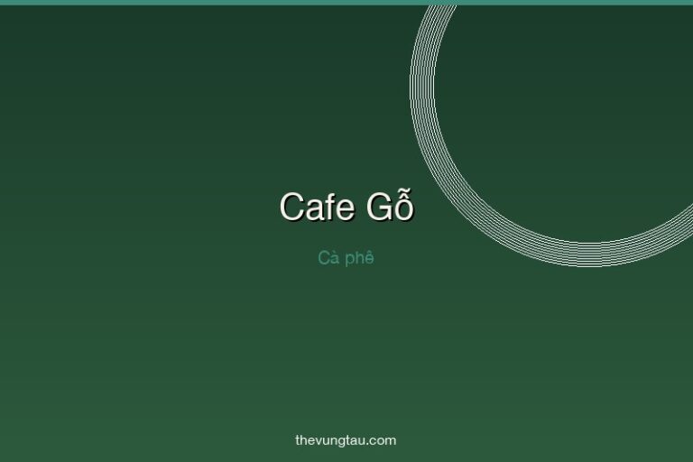 Cafe Gỗ