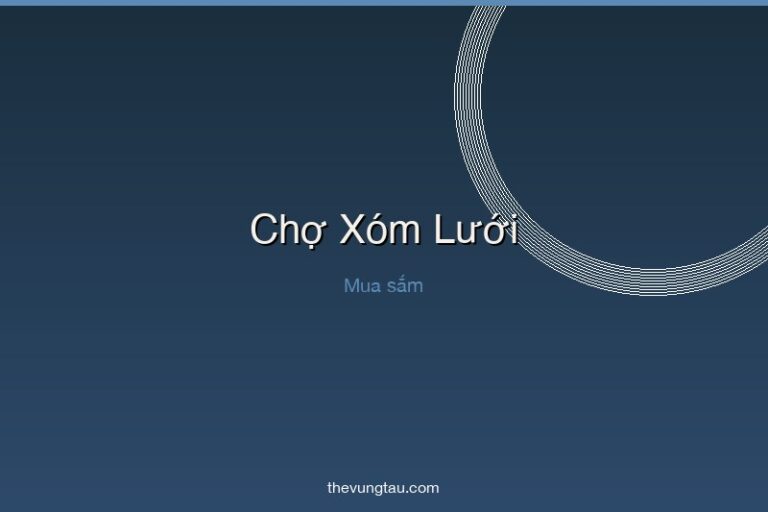 Chợ Xóm Lưới