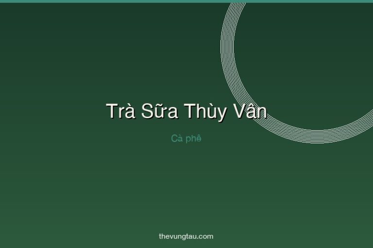 Trà Sữa Thùy Vân